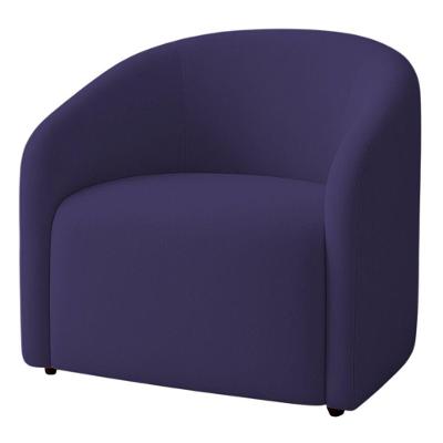 Poltrona Orgânica Decorativa Lara Veludo 7 Decor Azul Marinho