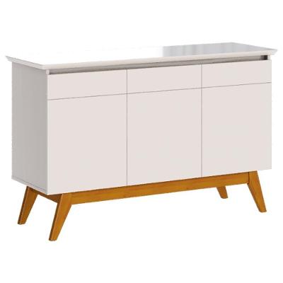 Buffet Classic 3pts - Branco Acetinado