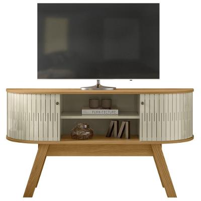 Rack Bancada Tv 55 Pol 136 Cm Atlanta Madetec Cumaru Opala