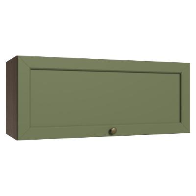 Armário Aéreo 80 Cm 1 Porta Basculante Rustic/verde Vik Madesa Rustic/verde