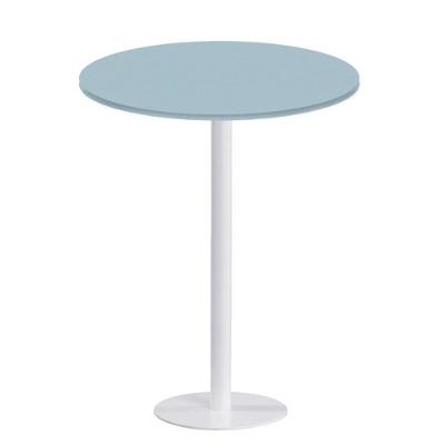 Mesa Pisa Beta Bistrô Fratini 107,50cm (a) Disco Redondo Branco Tampo Mdp Redondo Cinza 60cm (l)