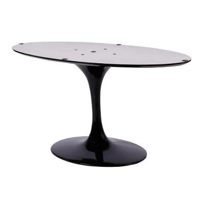 Base Mesa Saarinen Tulip Centro Oval - Preta