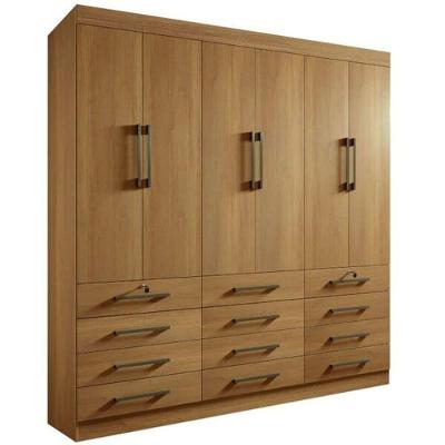 Guarda Roupa Casal 6 Portas 12 Gavetas - Mônaco-cinamomo - Móveis D'doro