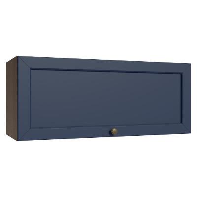 Armário Aéreo 80 Cm 1 Porta Basculante Rustic/azul Vik Madesa Rustic/azul