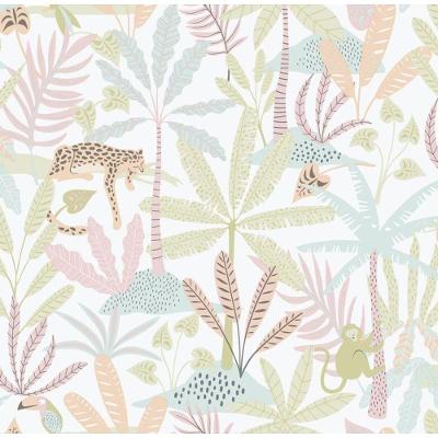 Papel De Parede Enzo Selva Rosa 286-1