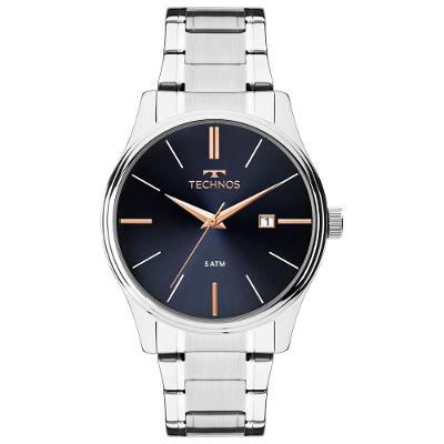 Relógio Technos Masculino Steel Prata - 2115mpm/1k 2115mpm/1k