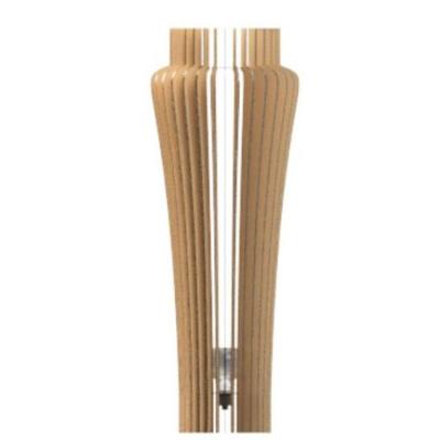 Luminária De Chão Azaléia Mdf Luminária Cor:mdf Cru