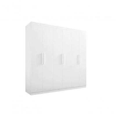 Guarda Roupa Casal 6 Portas 6 Gavetas - Colibri-branco - Móveis D'doro