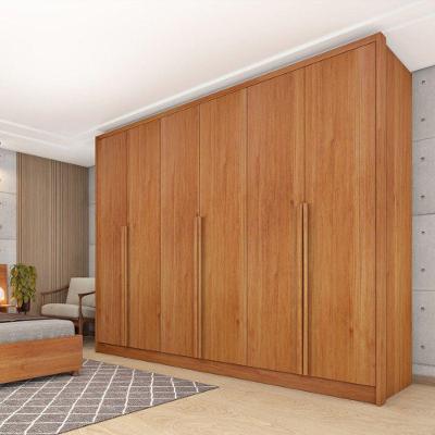 Guarda Roupa Casal 6 Portas 6 Gavetas - Realeza-cinamomo - Tcil Móveis