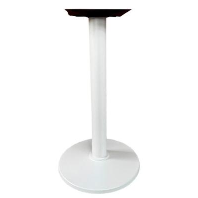 Base De Mesa Zeta Em Ferro Branco 72,50 Cm (altura) Com Disco Redondo
