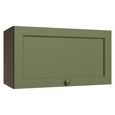 Armário Aéreo 60 Cm 1 Porta Basculante Rustic/verde Vik Madesa Rustic/verde