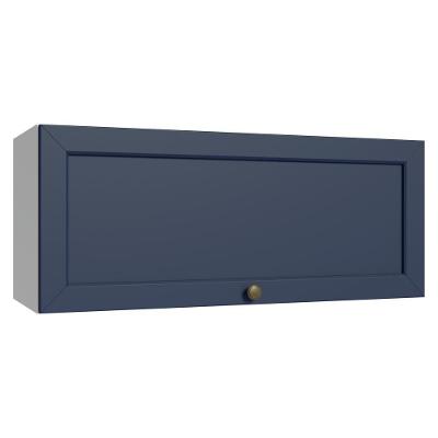 Armário Aéreo 80 Cm 1 Porta Basculante Branco/azul Vik Madesa Branco/azul