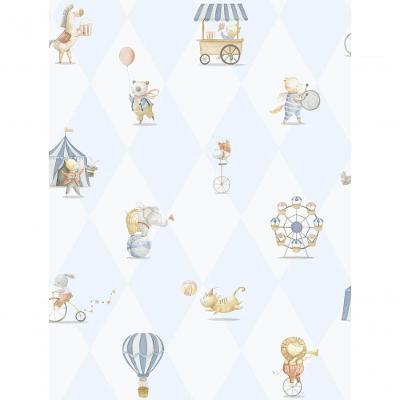 Papel De Parede Enzo Circo Azul 282-2