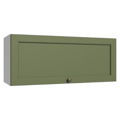 Armário Aéreo 80 Cm 1 Porta Basculante Branco/verde Vik Madesa Branco/verde