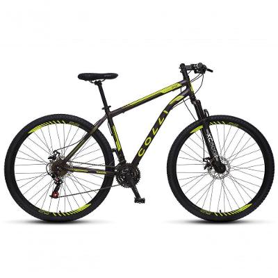 Bicicleta Athena Aro 29 Em Aço Com 21 Marchas Colli Preto/amarelo
