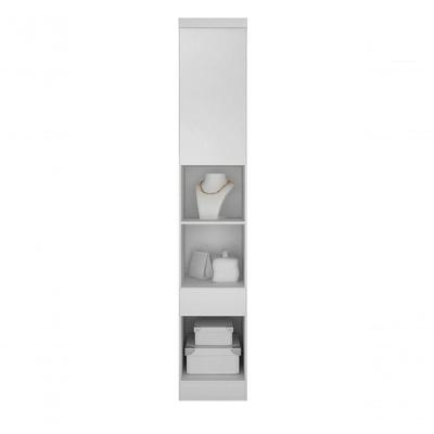 Modulado Mesa De Cabeceira 1 Gaveta 1 Porta - Linea-branco - Móveis Novo Horizonte