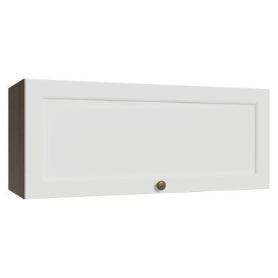 Armário Aéreo 80 Cm 1 Porta Basculante Rustic/branco Vik Madesa Rustic/branco