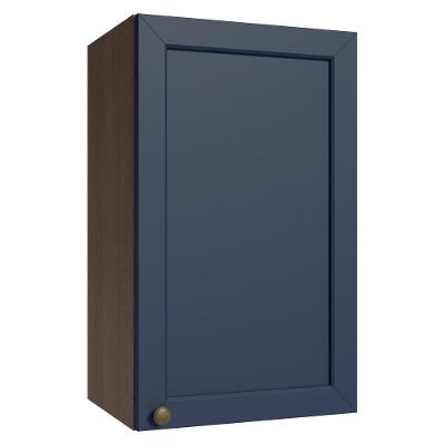 Armário Aéreo 40 Cm 1 Porta Rustic/azul Vik Madesa Rustic/azul