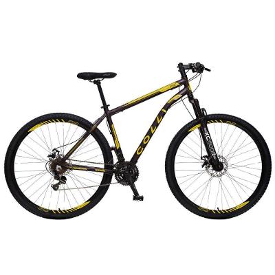 Bicicleta Colli Athena Aro-29 Com Freio A Disco E 21 Marchas Preto E Amarelo