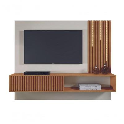 Painel Ripado Com Led - Roma-naturale-off - Mavau Móveis