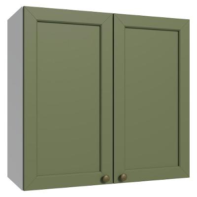 Armário Aéreo 70 Cm 2 Portas Branco/verde Vik Madesa Branco/verde