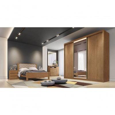 Guarda Roupa Casal Com 1 Porta Espelhada 6 Gavetas - Londres-cumaru - Móveis Novo Horizonte