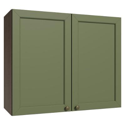 Armário Aéreo 80 Cm 2 Portas Rustic/verde Vik Madesa Rustic/verde