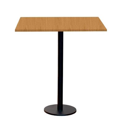 Mesa Pisa Beta Bistrô Fratini 107,50cm (a) Disco Redondo Preto Tampo Mdp Quadrado Samba 60cm (l)