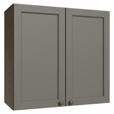 Armário Aéreo 70 Cm 2 Portas Rustic/cinza Vik Madesa Rustic/cinza