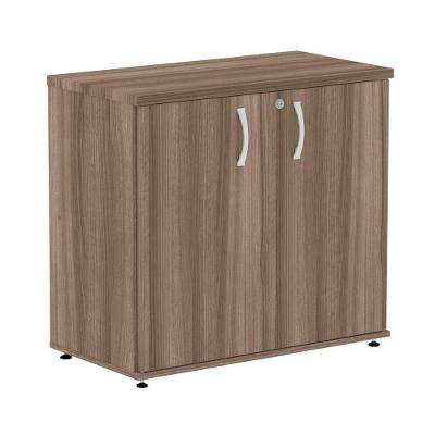 Armário Baixo P25 Pandin 80 Cm (largura) Em Mdp Cor Walnut Com 2 Portas E Prateleira