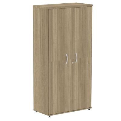 Armário Alto P25 Pandin 80 Cm (largura) Em Mdp Cor Noce Naturalle Com 2 Portas E 3 Prateleiras