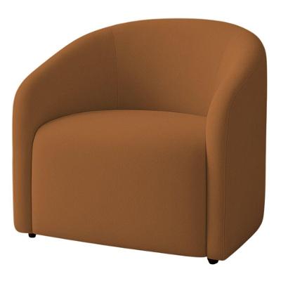 Poltrona Orgânica Decorativa Lara Veludo 7 Decor Terracota