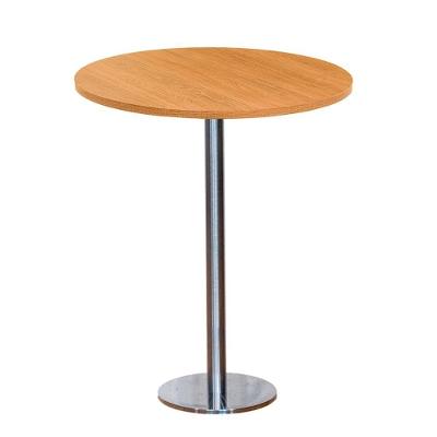 Mesa Pisa Beta Bistrô Fratini 107,50cm (a) Disco Redondo Inox Tampo Mdp Redondo Samba 70cm (l)