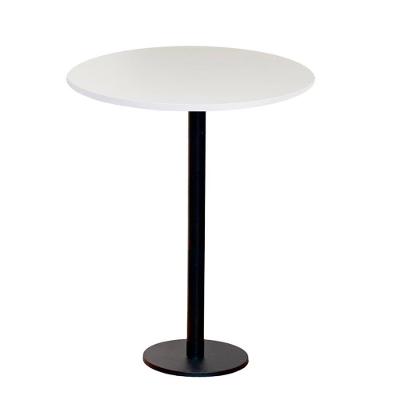 Mesa Pisa Beta Bistrô Fratini 107,50cm (a) Disco Redondo Preto Tampo Mdp Redondo Preto 60cm (l)