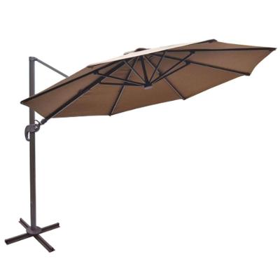 Ombrelone Lateral Com Base Cruz Hdpe San Martin Rivatti 350 Cm (larg) Alumínio Poliéster Fendi