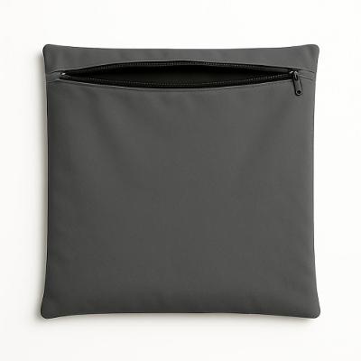 Capa De Almofada 42cm Decorativa Suede Para Sofá E Cadeira Cinza