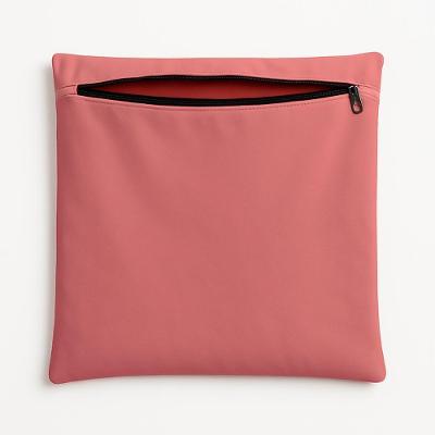 Capa De Almofada 42cm Decorativa Suede Para Sofá E Cadeira Rosa