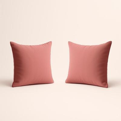 Kit 2 Almofadas Suede Decorativa 42cm Sala Quarto Escritório Rosa