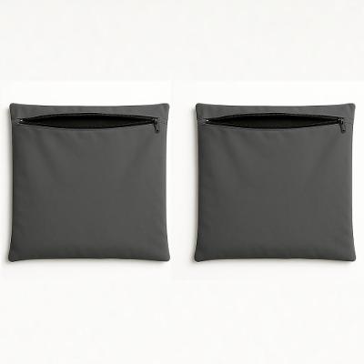 Kit 2 Capa De Almofada 42cm Decorativa Suede Sofá Poltrona Cinza