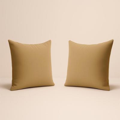 Kit 2 Almofadas Suede Decorativa 42cm Sala Quarto Escritório Capuccino