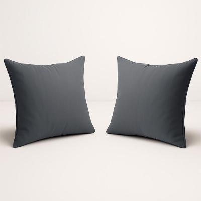 Kit 2 Almofadas Suede Decorativa 42cm Sala Quarto Escritório Cinza