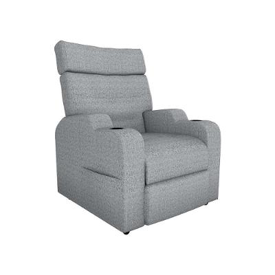 Poltrona Reclinável Do Papaicom Porta Copos Porta Controle Toro Boucle Cinza Matrix Boucle Cinza