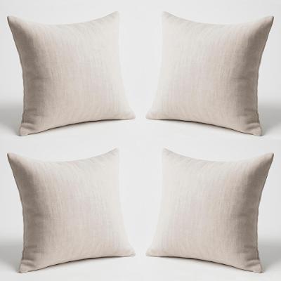 Kit 4 Almofadas Suede Decorativa 42cm Sala Quarto Escritório Bege