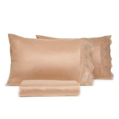 Jogo De Cama Lmpeter Casal Microfibra 100% Poliéster 3 Peças Bege