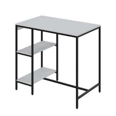 Mesa Bistrô 100x60x92cm C-02banquetas Tub Tucjbi1060.2b Branco Chess Est.preta Branco Chess - Est.preta