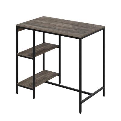 Mesa Bistrô 100x60x92cm C-02banquetas Tub Tucjbi1060.2b Carvalho Dark Est.preta Carvalho Dark - Est.preta