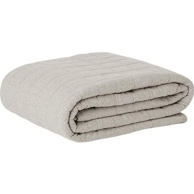 Cobre Leito Tecebem Solteiro Malha 100% Algodão Lisa Em Matelasse 170 X 240cm Trigo