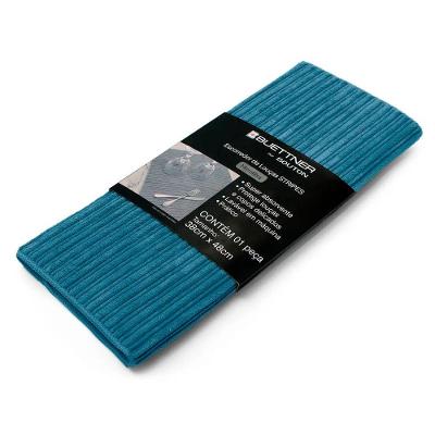 Escorredor De Louça Buettner Microfibra 80% Poliéster/20% Poliamida Cooking Stripes 38cm X 48cm Indigo
