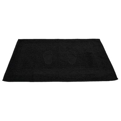 Toalha Piso Buettner Felpudo 100% Algodão Pezinhos 45cmx70cm Preto