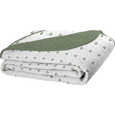 Cobre Leito Tecebem King Malha 100% Algodão Estampado Em Matelassê Hugo 240x280m Oliva